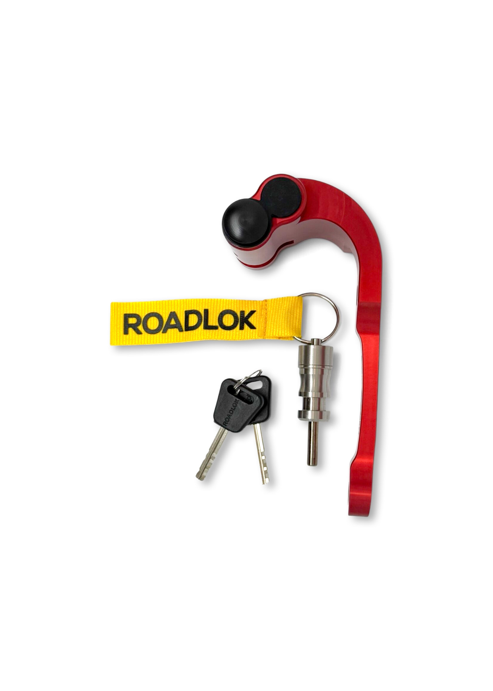 RoadLok XRA Eurosport 100 mm, direita — vermelho